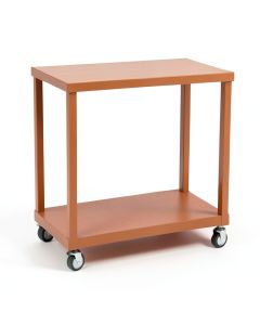 Lake Brook Empty Rolling Workshop Cart - Terracotta (synthetic illustration; no displayed measurements)