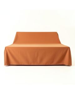 Moss Arc Flat Bed Sheet - Terracotta (synthetic illustration; no displayed measurements)