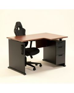 Reversible L-Shape Gaming Desk And Chair Set (synthetic illustration; no displayed measurements)