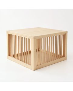Meadow Bluff Empty Furniture-Style Pet Crate - Beige (synthetic illustration; no displayed measurements)