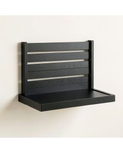Harbor Canyon Wall-Mounted Entryway Organizer Shelf - Black (synthetic illustration; no displayed measurements)