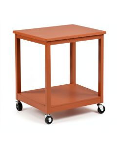 Reed Dell Empty Rolling Workshop Cart - Terracotta (synthetic illustration; no displayed measurements)