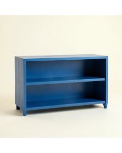 Glen Bend Low Bookcase - Blue (synthetic illustration; no displayed measurements)