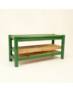 Cedar Crest Shoe Storage Bench - Green (synthetic illustration; no displayed measurements)