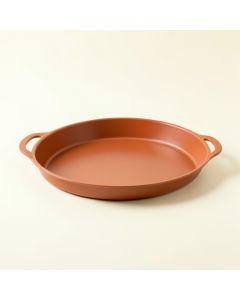 Meadow Crest Serving Tray - Terracotta (synthetic illustration; no displayed measurements)