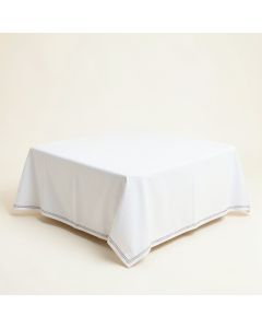 Vale Dell Flat Bed Sheet - White (synthetic illustration; no displayed measurements)
