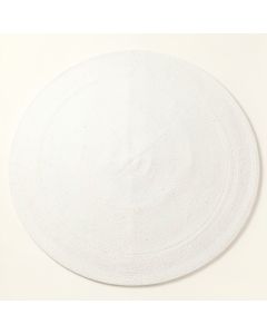 Brook Brook Round Area Rug - White (synthetic illustration; no displayed measurements)