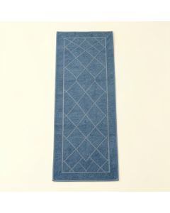 Fern Bend Narrow Runner Rug - Blue (synthetic illustration; no displayed measurements)