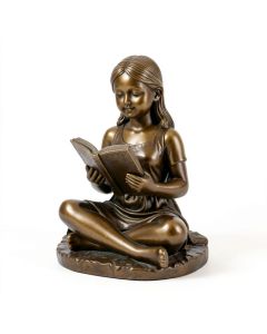 Girl Sitting And Reading A Book Statue (synthetic illustration; no displayed measurements)