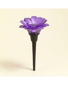 Lily Flower Solar Powered Garden Stake Light Multi-Color Change Led Light (synthetic illustration; no displayed measurements)