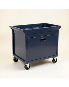 Cedar Edge Empty Rolling Workshop Cart - Navy (synthetic illustration; no displayed measurements)