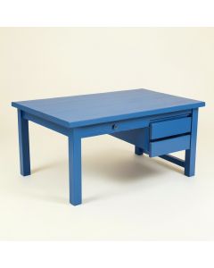 Linden Edge Empty Workshop Workbench - Blue (synthetic illustration; no displayed measurements)