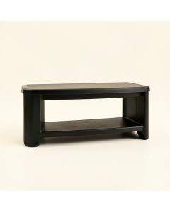 Ridge Crest Narrow Outdoor Storage Bench - Black (synthetic illustration; no displayed measurements)