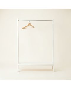 Clay Branch Empty Garment Rack - White (synthetic illustration; no displayed measurements)