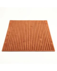 Laurel Edge Bath Mat - Terracotta (synthetic illustration; no displayed measurements)