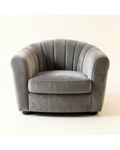 Moss Edge Upholstered Armchair - Gray (synthetic illustration; no displayed measurements)