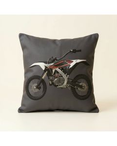 Dirt Bike Throw Pillow (synthetic illustration; no displayed measurements)