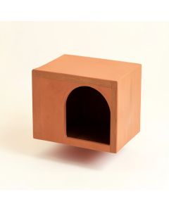Linden Dell Wall-Mounted Cat Perch - Terracotta (synthetic illustration; no displayed measurements)