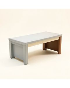 Eden Plastic Storage Bench (synthetic illustration; no displayed measurements)