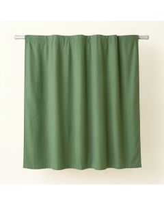 Cliff Bend Shower Curtain Hanging Flat From A Plain Rod - Green (synthetic illustration; no displayed measurements)