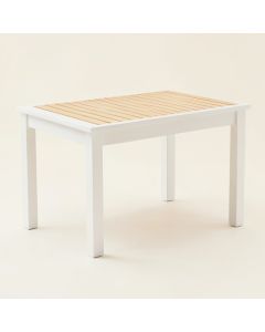 Dawn Arc Patio Table (synthetic illustration; no displayed measurements)