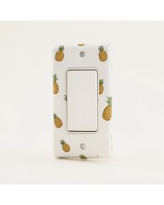 Be A Pineapple Sd Tall Wear A Crown And Be Sweet Pineapple Picture 1-Gang Toggle Light Switch Wall Plate (synthetic illustration; no displayed measurements)