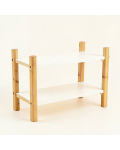 Reed Bend Empty Countertop Canister Rack - White (synthetic illustration; no displayed measurements)