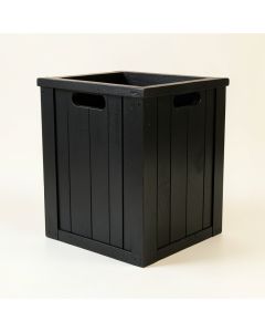 Heath Bluff Closed Outdoor Storage Box - Black (synthetic illustration; no displayed measurements)