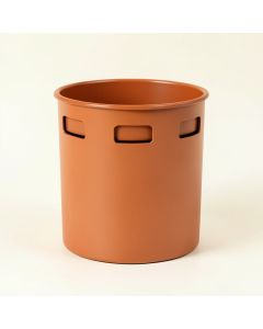 Oak Bridge Closed Garden Compost Bin - Terracotta (synthetic illustration; no displayed measurements)