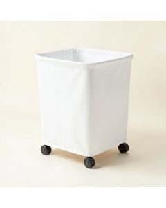 Laundry Sorter Basket On Wheels (synthetic illustration; no displayed measurements)