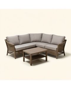 Ottery Patio 3 Piece Seating Group With Cushions (synthetic illustration; no displayed measurements)