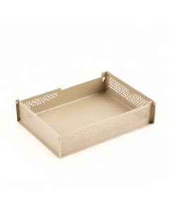 Brook Bluff Empty Under-Desk Cable Tray - Beige (synthetic illustration; no displayed measurements)