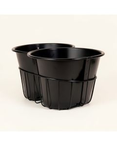 Industrial 2 Piece Metal/Wire Basket Set (synthetic illustration; no displayed measurements)
