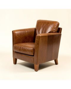 Halli 25.2 '' Wide Top Grain Leather Side Chair (synthetic illustration; no displayed measurements)