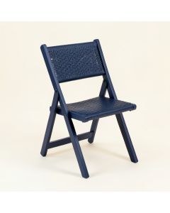 Clay Crossing Folding Outdoor Chair - Navy (synthetic illustration; no displayed measurements)