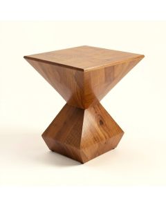 Zig-Zag End Table (synthetic illustration; no displayed measurements)