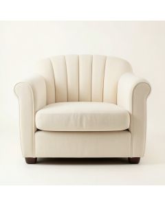 Meadow Dell Upholstered Armchair - Cream (synthetic illustration; no displayed measurements)