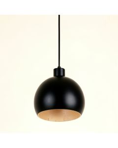 Pine Canyon Pendant Light Suspended From One Plain Cable - Black (synthetic illustration; no displayed measurements)