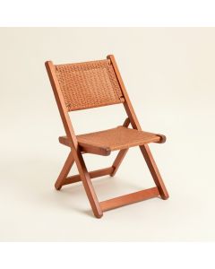 Pine Bluff Folding Outdoor Chair - Terracotta (synthetic illustration; no displayed measurements)