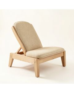 Dune Dell Outdoor Lounge Chair - Beige (synthetic illustration; no displayed measurements)