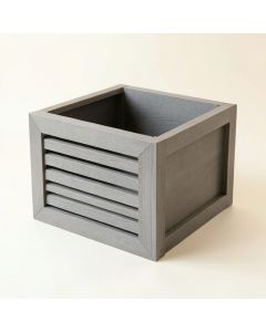 Birch Edge Empty Furniture-Style Litter Enclosure - Gray (synthetic illustration; no displayed measurements)