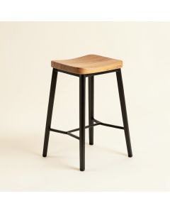 Saleh Solid Wood Bar & Counter Stool (synthetic illustration; no displayed measurements)