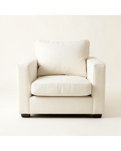 Maple Canyon Upholstered Armchair - Ivory (synthetic illustration; no displayed measurements)