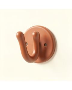 Holly Bridge Wall-Mounted Robe Hook - Terracotta (synthetic illustration; no displayed measurements)