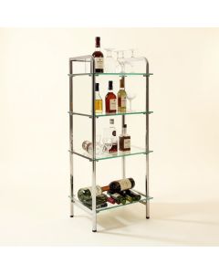 Bartender Standing Decorative Shelves Glass Household Floor Storage Wine Bar (synthetic illustration; no displayed measurements)