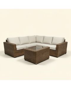 Danice Patio Outdoor 7 Piece Rattan Sectional Seating Group With Cushions (synthetic illustration; no displayed measurements)