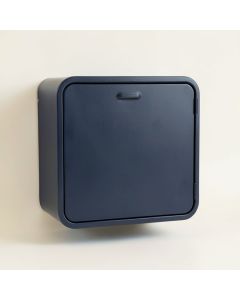 Flint Branch Wall-Mounted Laundry Cabinet - Navy (synthetic illustration; no displayed measurements)