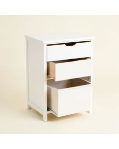 Harbor Canyon Freestanding Pull-Out Hamper Cabinet - White (synthetic illustration; no displayed measurements)