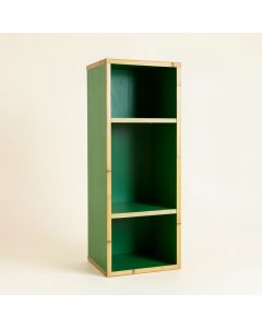 Ash Bridge Narrow Cubby Tower - Green (synthetic illustration; no displayed measurements)