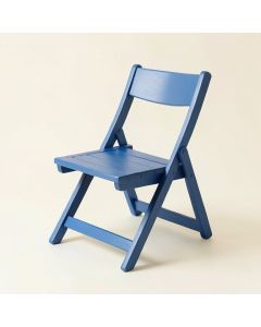 Ash Branch Folding Outdoor Chair - Blue (synthetic illustration; no displayed measurements)